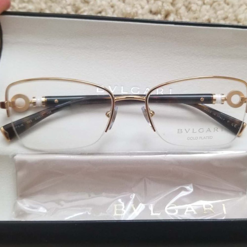 Authentic! Brand New Bvlgari Glasses with case